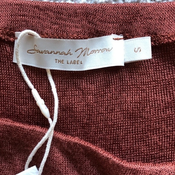 Savannah Morrow AYRA Skirt Bamboo Tulip Hem Paprika Small - Picture 13 of 13